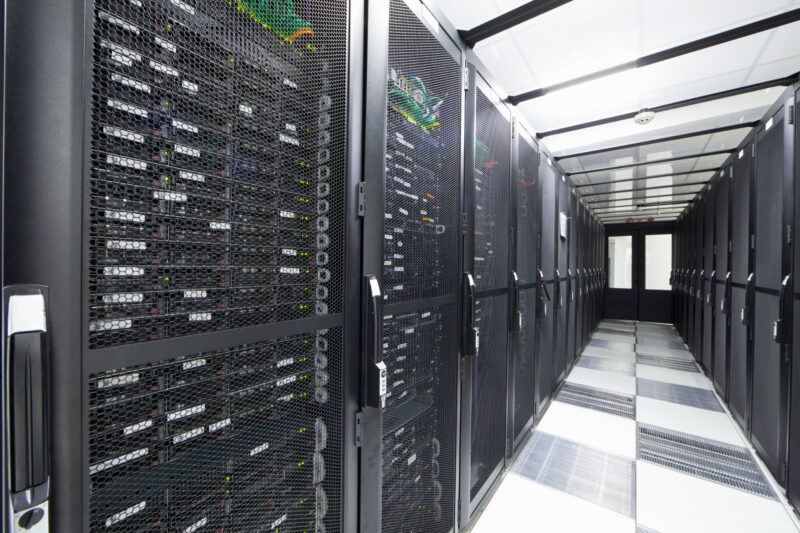 Interior de data center.